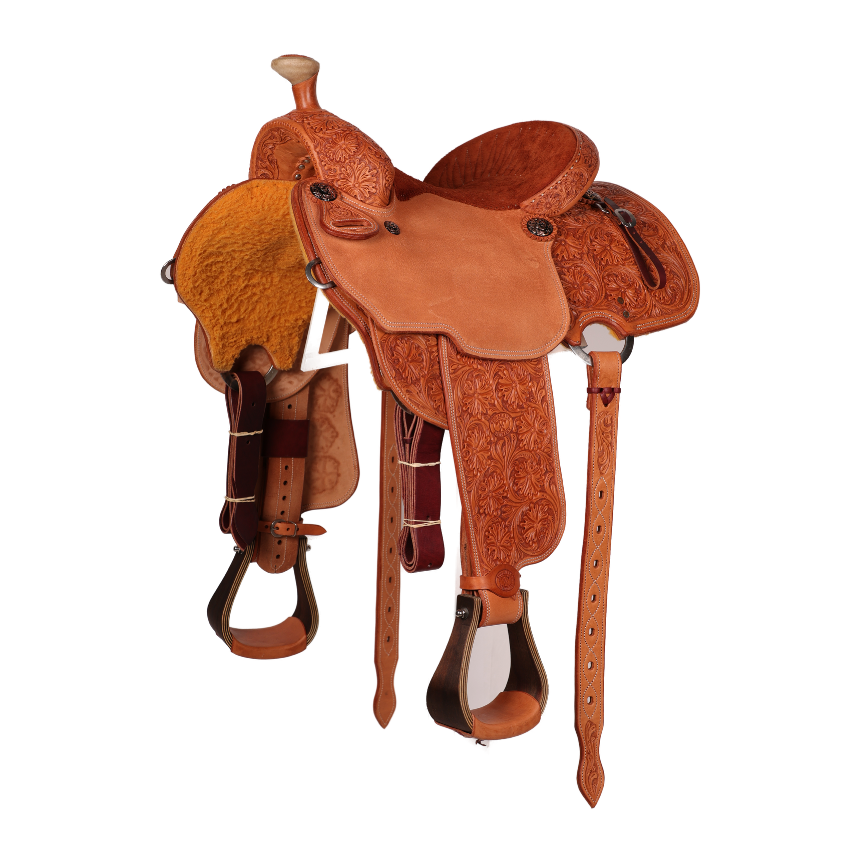 Saddle 14 ALL AROUND TREE 7/8 Tooled