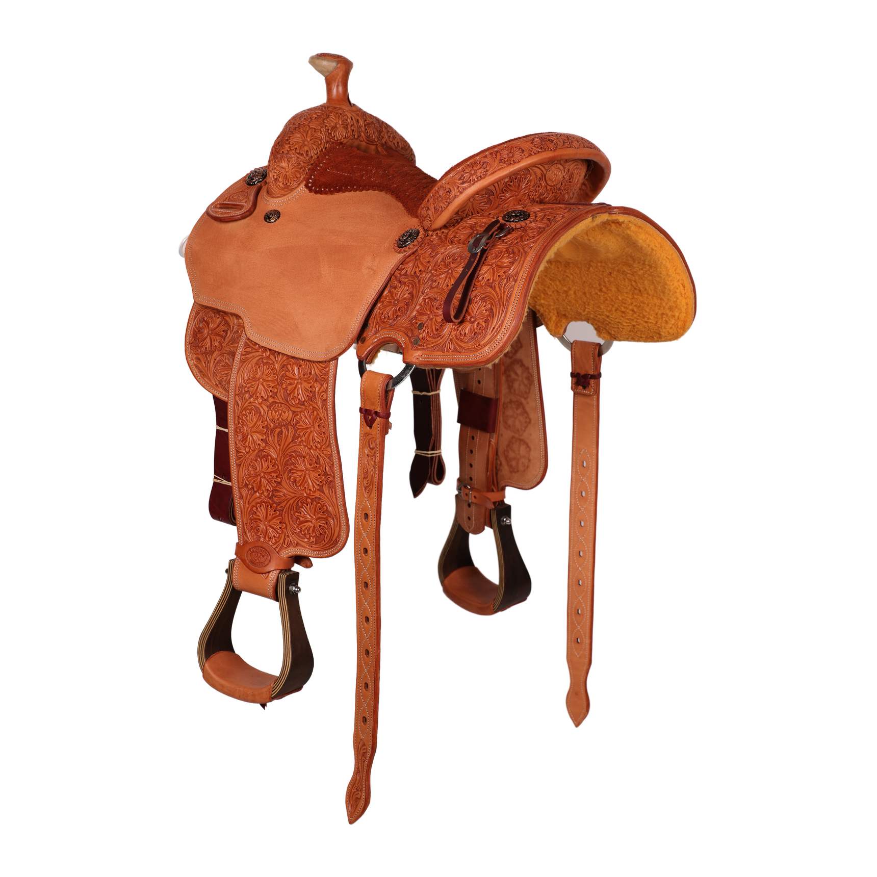 Saddle 14 ALL AROUND TREE 7/8 Tooled