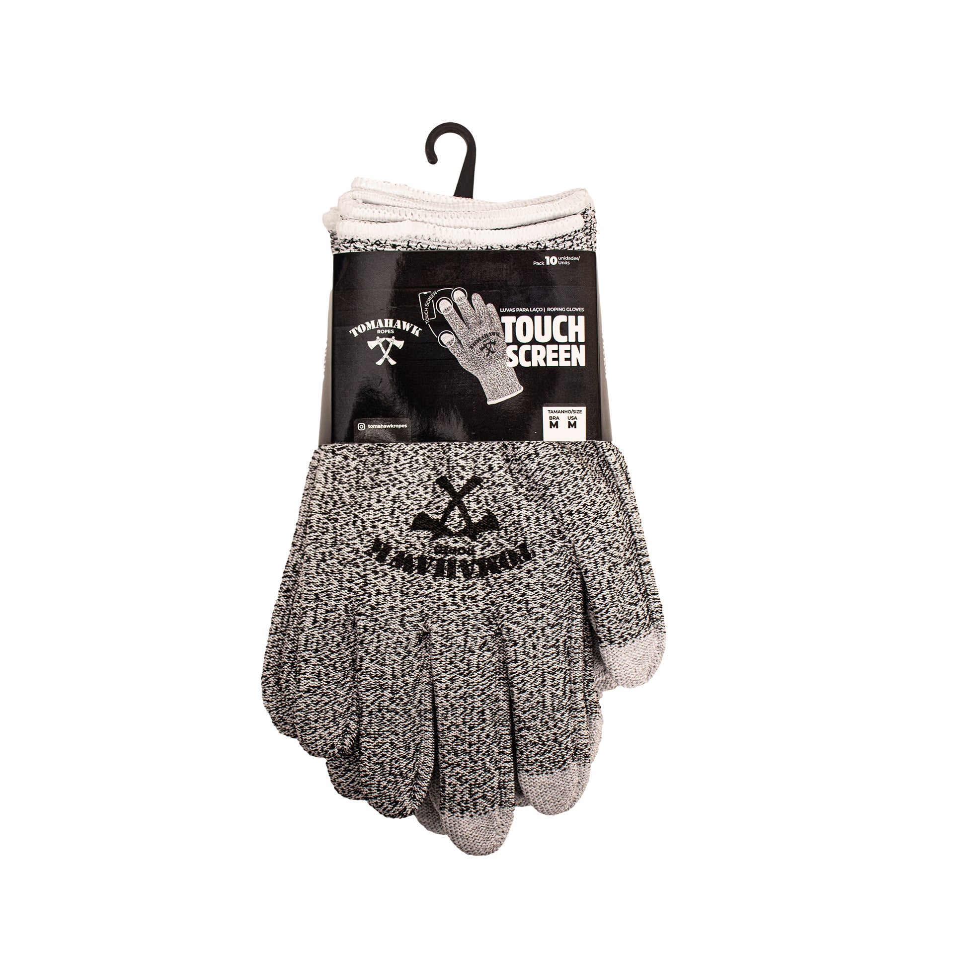 Touch Screen Grey Dark Gloves - 10x Units Pack