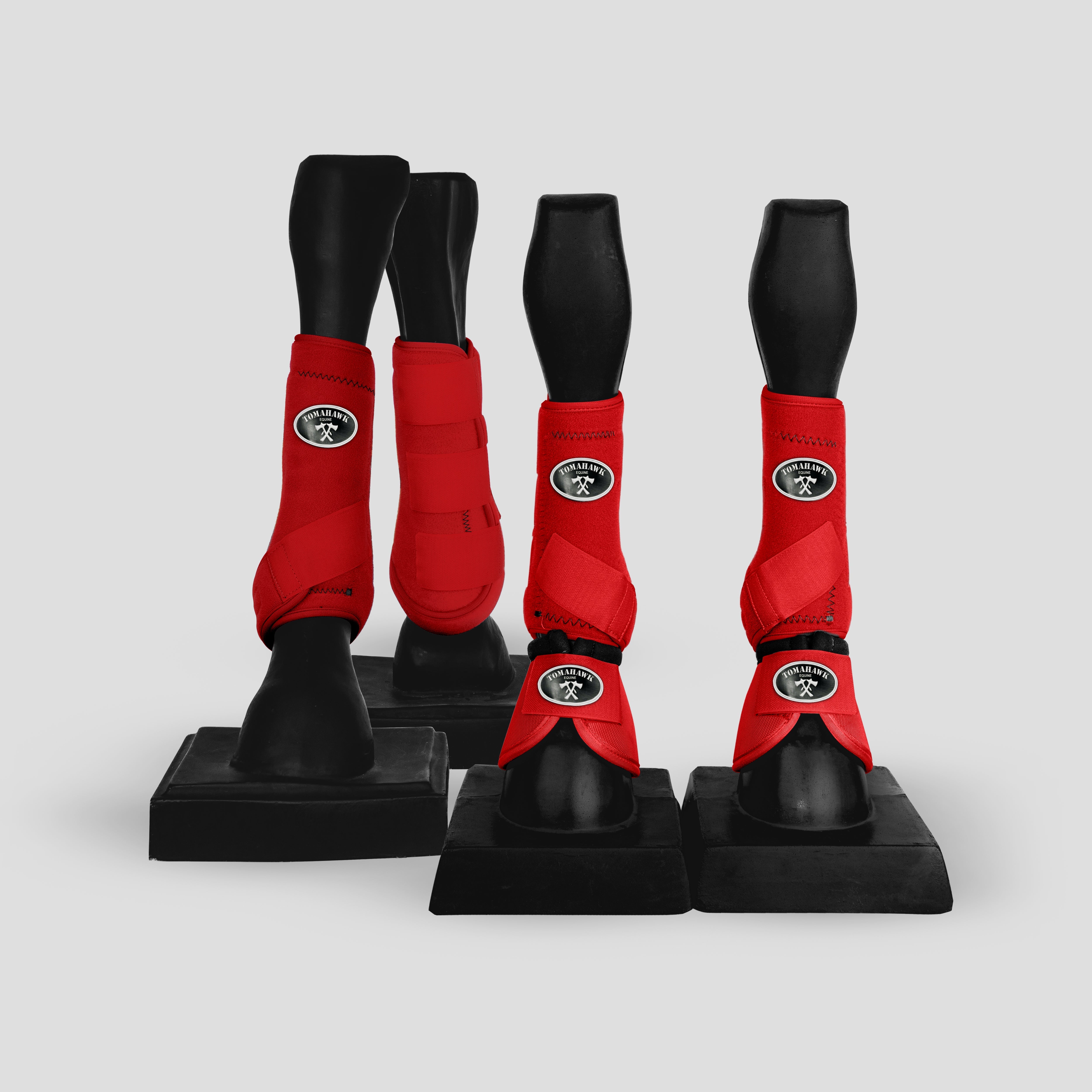 Red Sport Boots - Full Set with Bell Boots